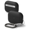 Silikonowe Etui do AirPods Pro 3 Ringke Silicone Black Case + Karabińczyk Czarne